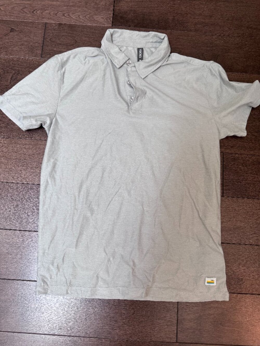 Vuori Mens Gray XS Strato Tech Polo Like New